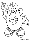 mrpotato head coloring page