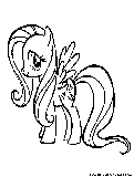 Mylittlepony Fluttershy Coloring Page 
