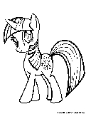 Mylittlepony Twilightsparkle Coloring Page 