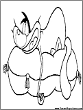 Oggy Asleep Coloring Page 