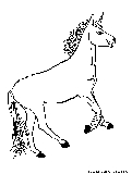 Party Unicorn Coloring Page 