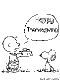 Peanuts Thanksgiving Coloring Page 