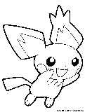 Pichu Coloring Page 