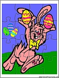 printable easter bunny jigsaw