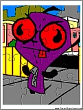 printable invaderzim gir jigsaw