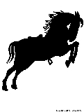 race horse silhouette