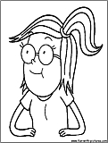 Regularshow Eileen Coloring Page 