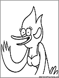 Regularshow Margaret Coloring Page 