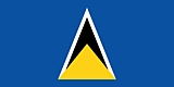 Saint Lucia Flag  Coloring Page