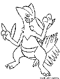 Sceptile Coloring Page 