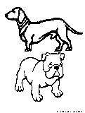 Shortdogs Coloring Page 
