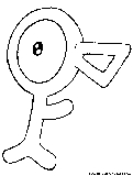 Unown Coloring Page 