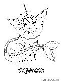 Vaporeon Coloring Page 