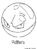 Voltorb Coloring Page 
