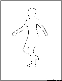 walking outline