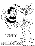 Winniepooh Happy Halloween Coloring Page 