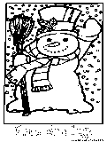 Xmas Greetings Coloring Page 