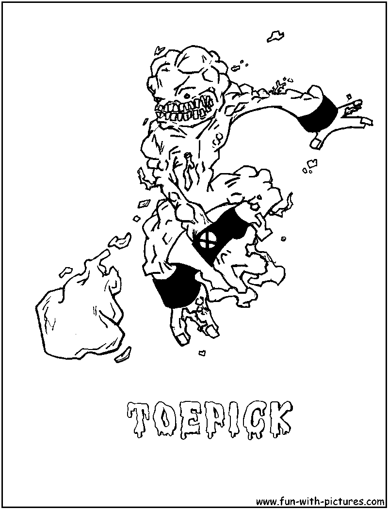 Toepick Coloring Page 