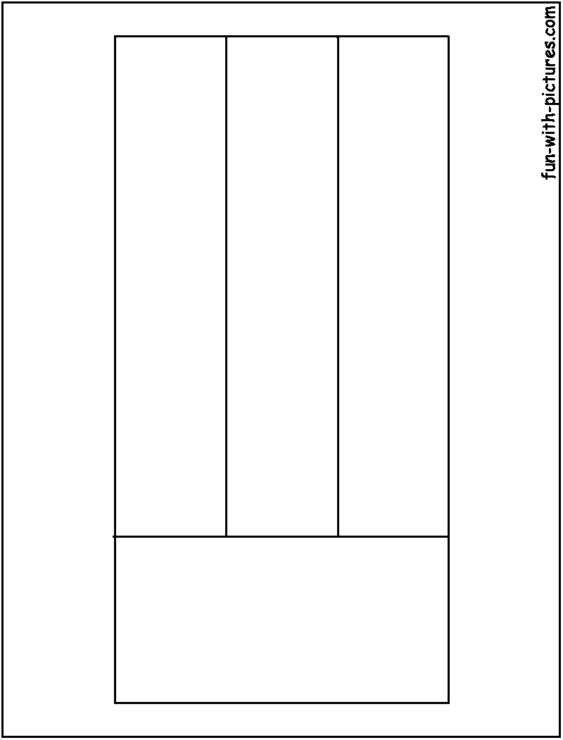 United Arab Emirates Flag  Coloring Page