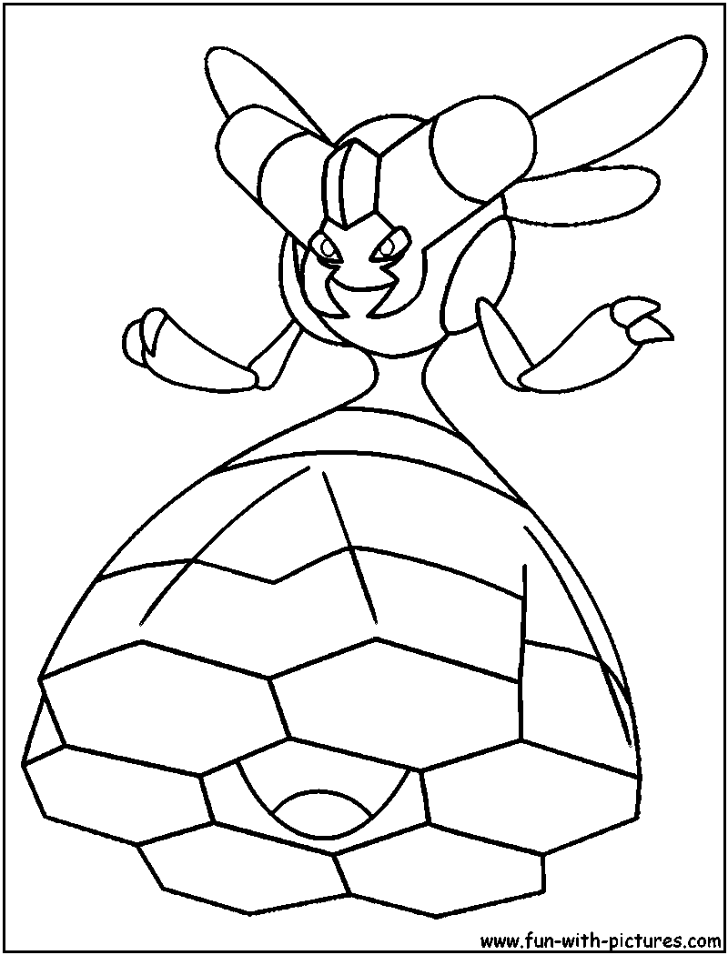 Vespiquen Coloring Page 