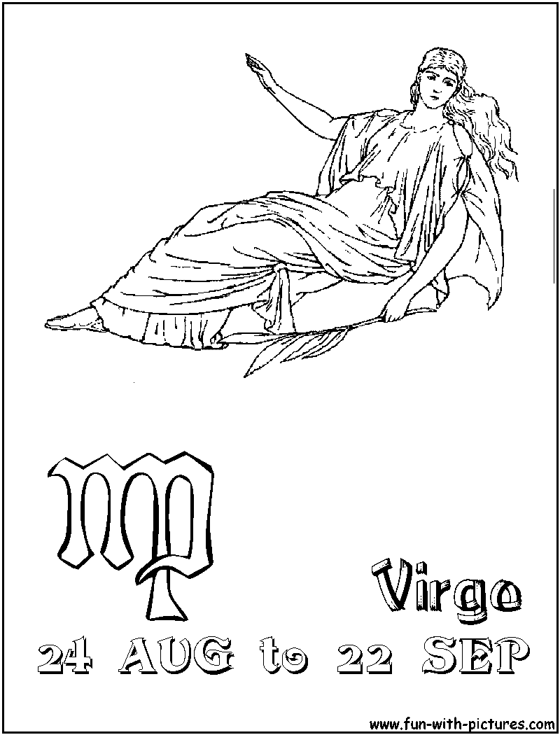 Virgo Coloring Page 