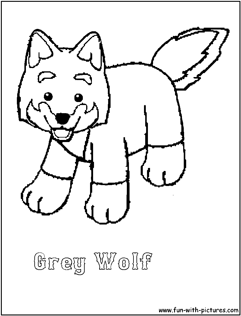 Webkinz Greywolf Coloring Page 