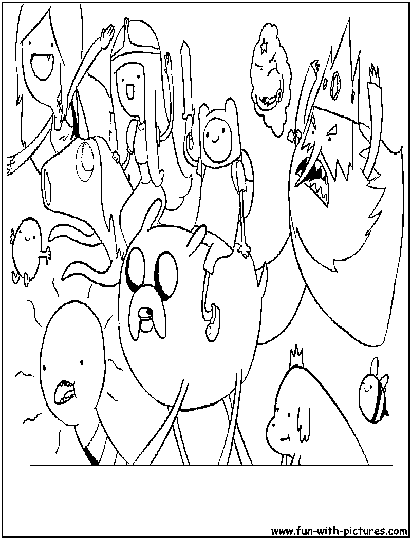 Adventuretime Chibi Coloring Page 