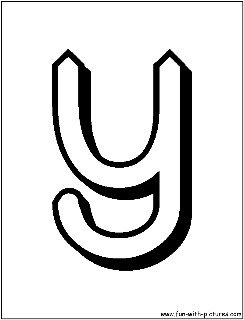 Download Alphabet Letter Y Coloring Page