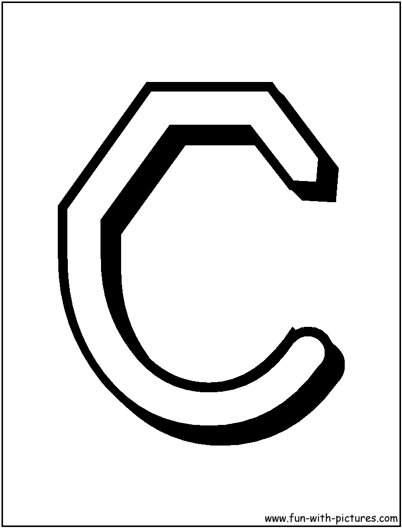 Alphabet Letters C Coloring Page 