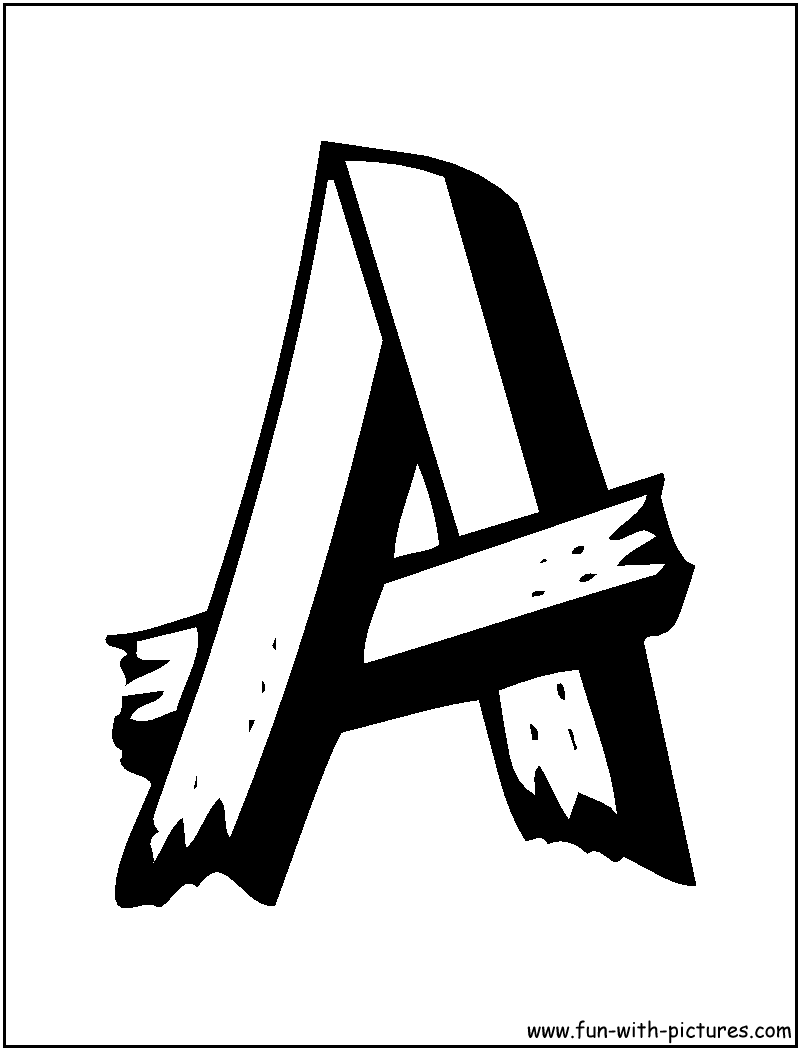 alphabets-a-coloring-page