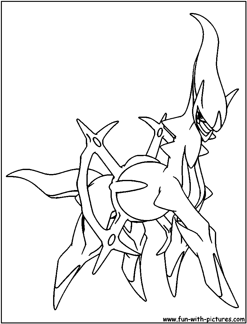 Arceus Coloring Page 