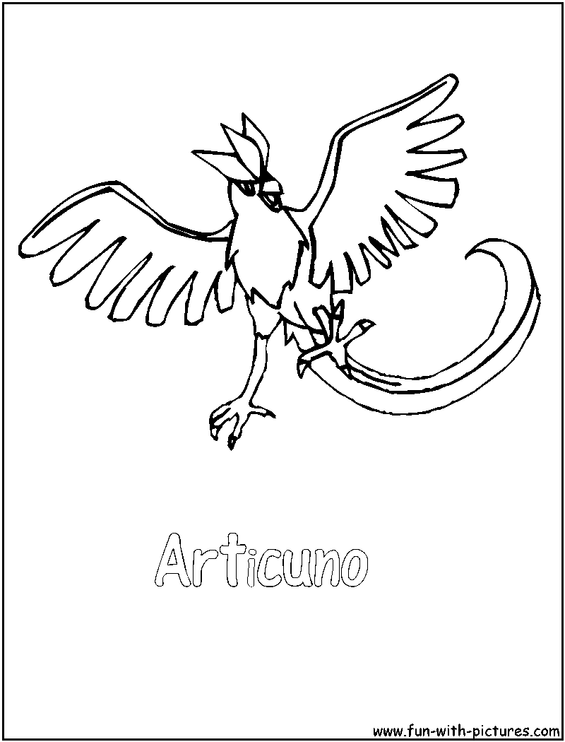 Articuno Coloring Page 