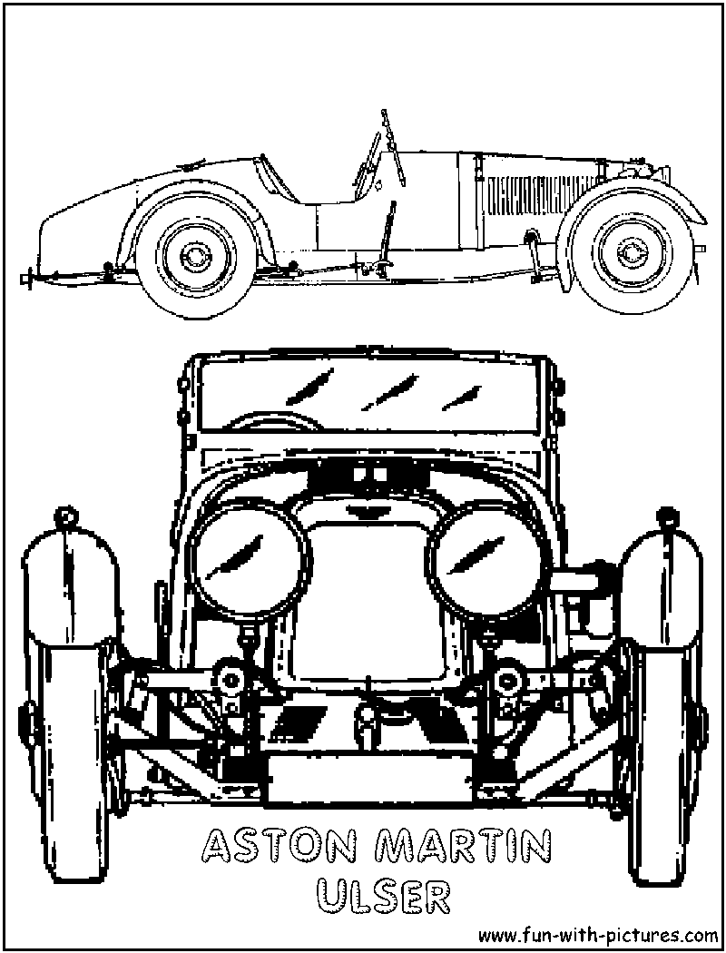Astonmartin Ulser Coloring Page 