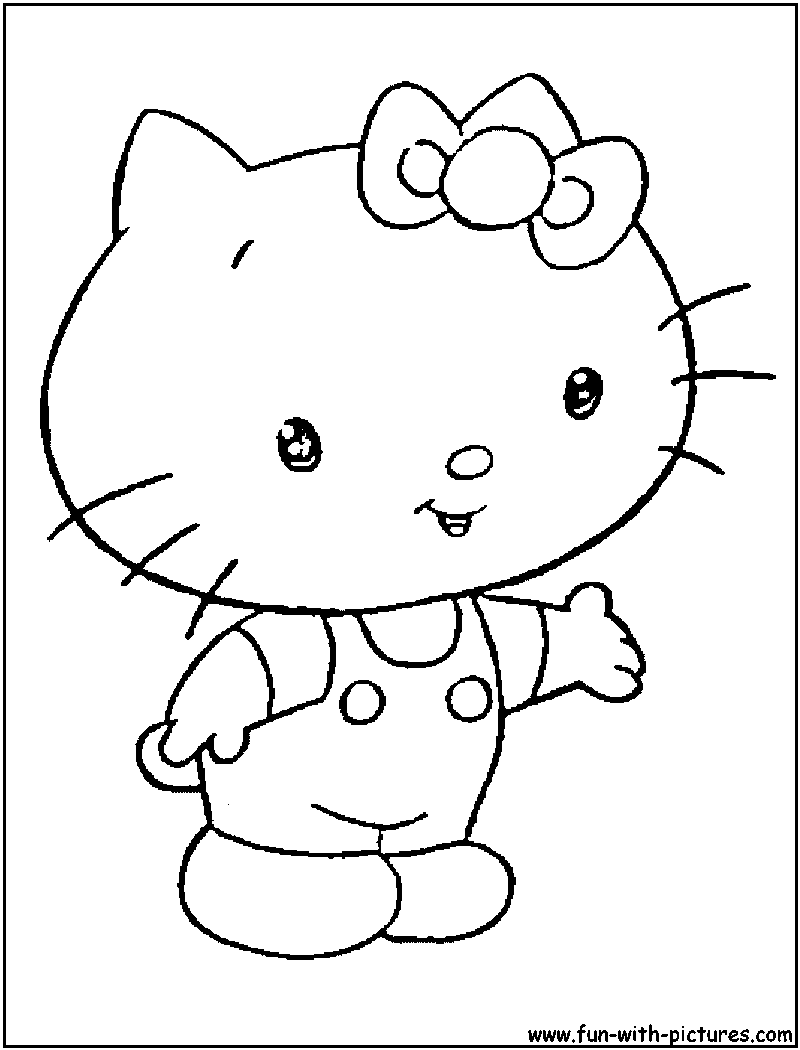 Babyhellokitty Coloring Page 