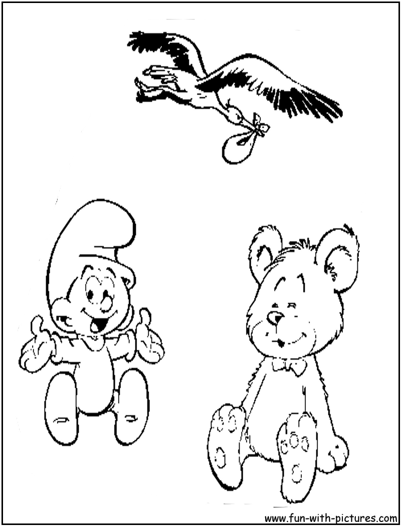 Babysmurf Coloring Page 