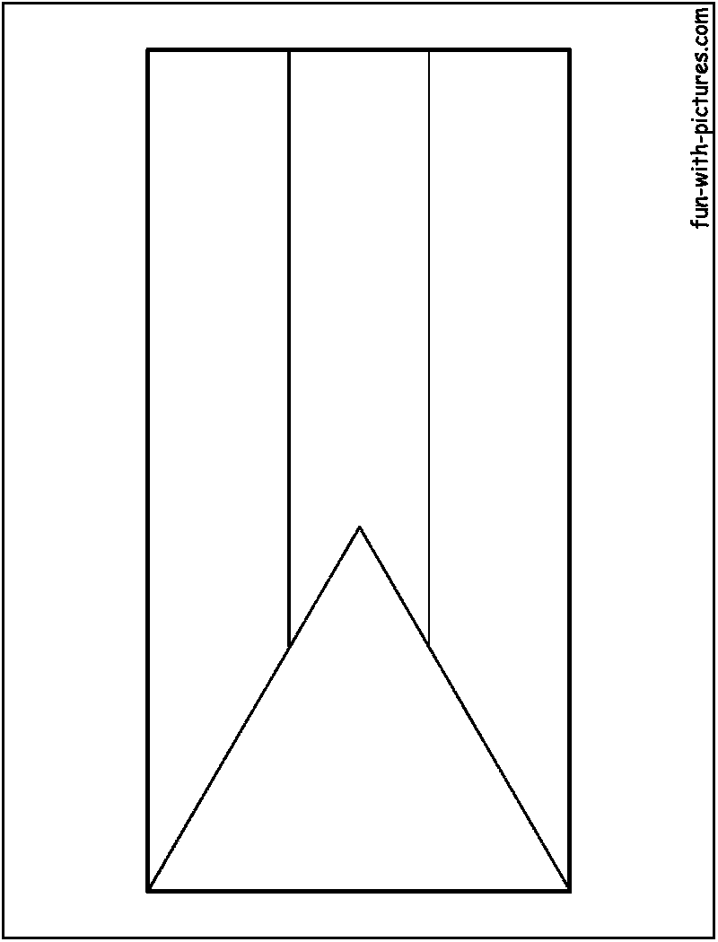 Bahamas Flag  Coloring Page