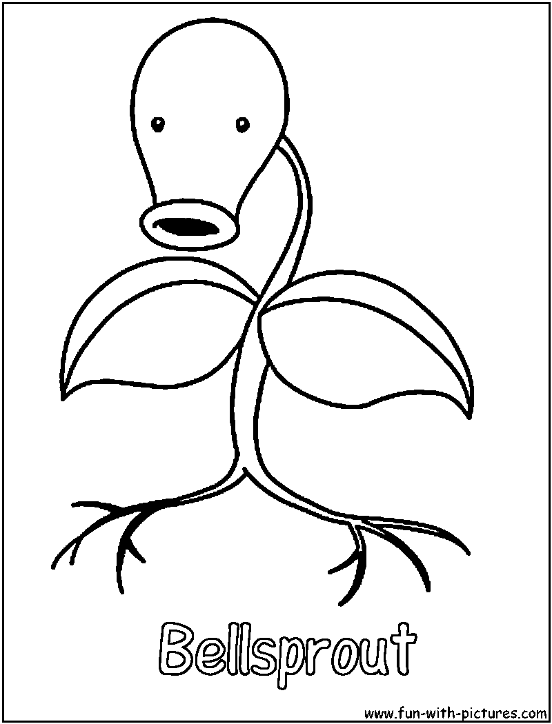 Bellsprout Coloring Page 