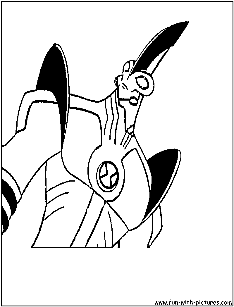 Ben10 Waybig Coloring Page 