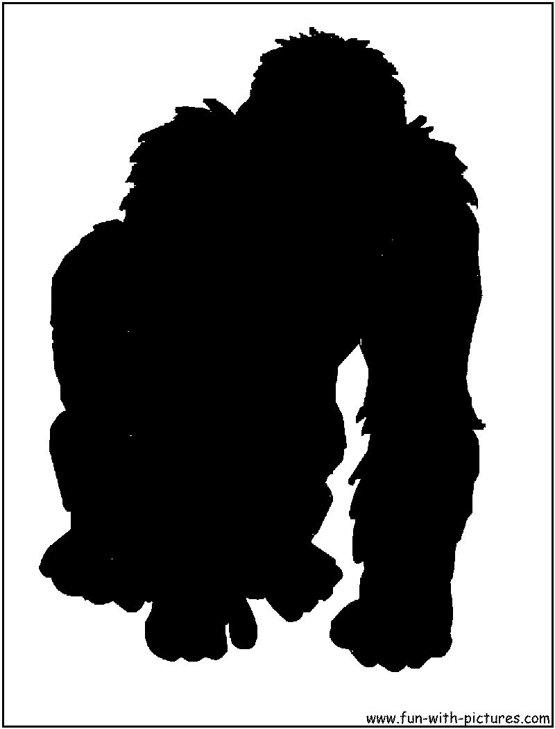 Big Gorilla Silhouette