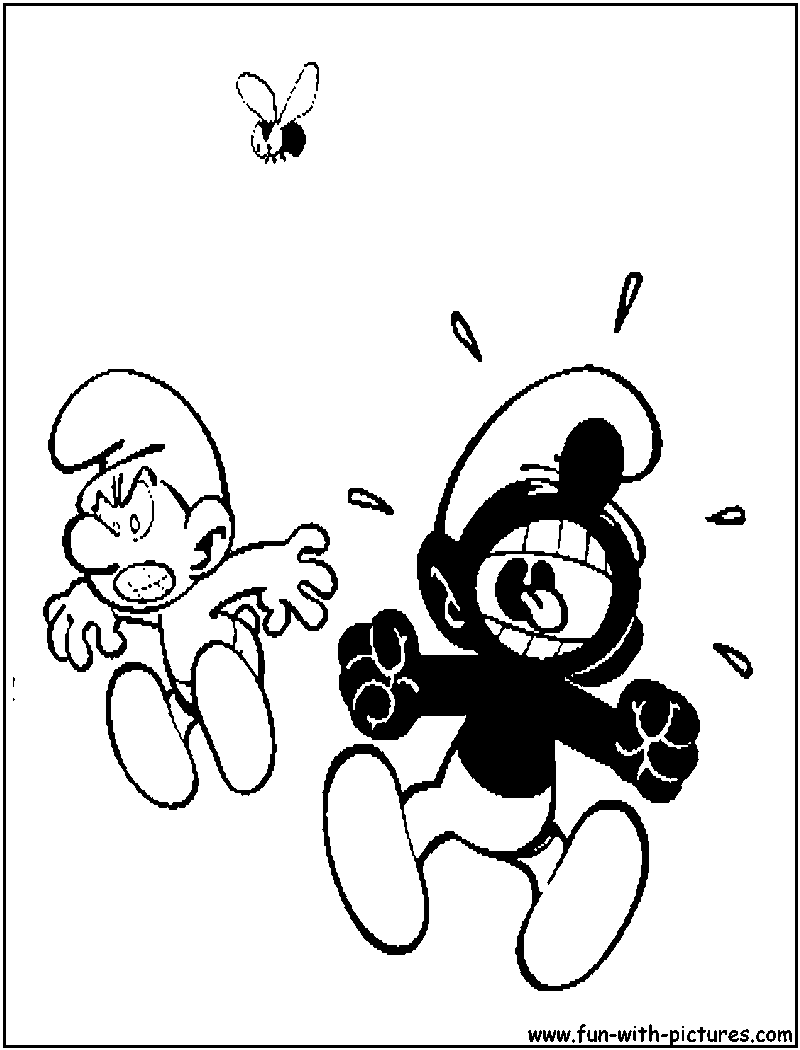 Blacksmurf Coloring Page 