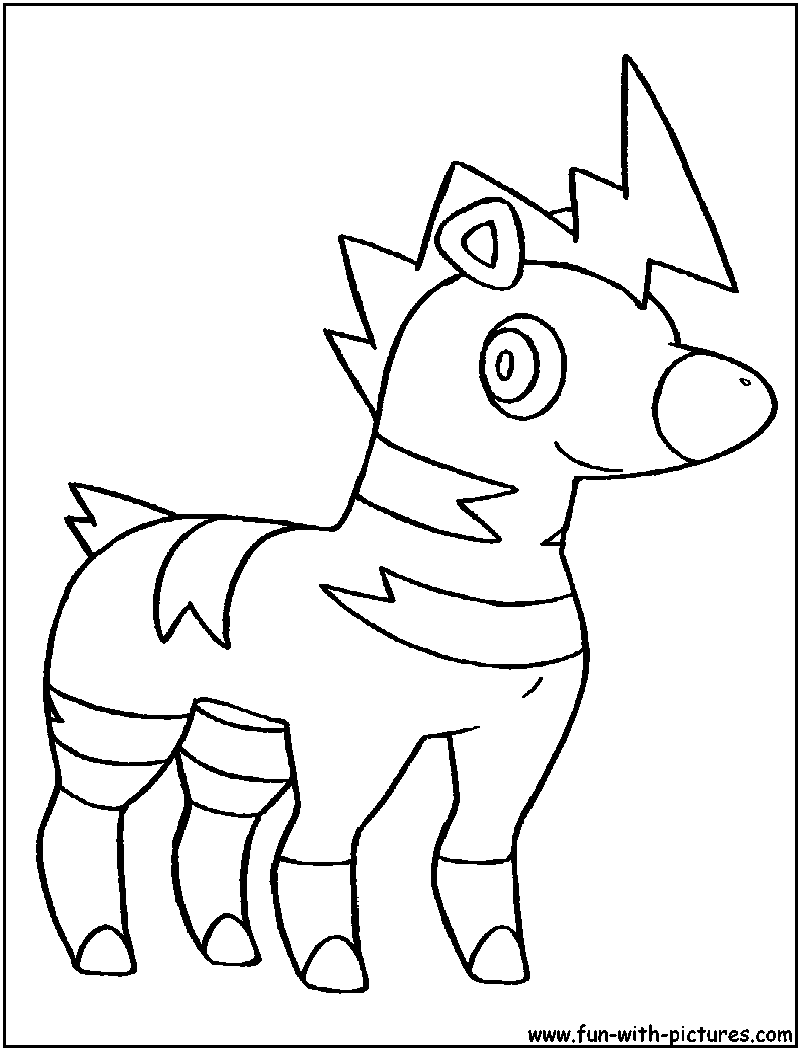 Blitzle Coloring Page 