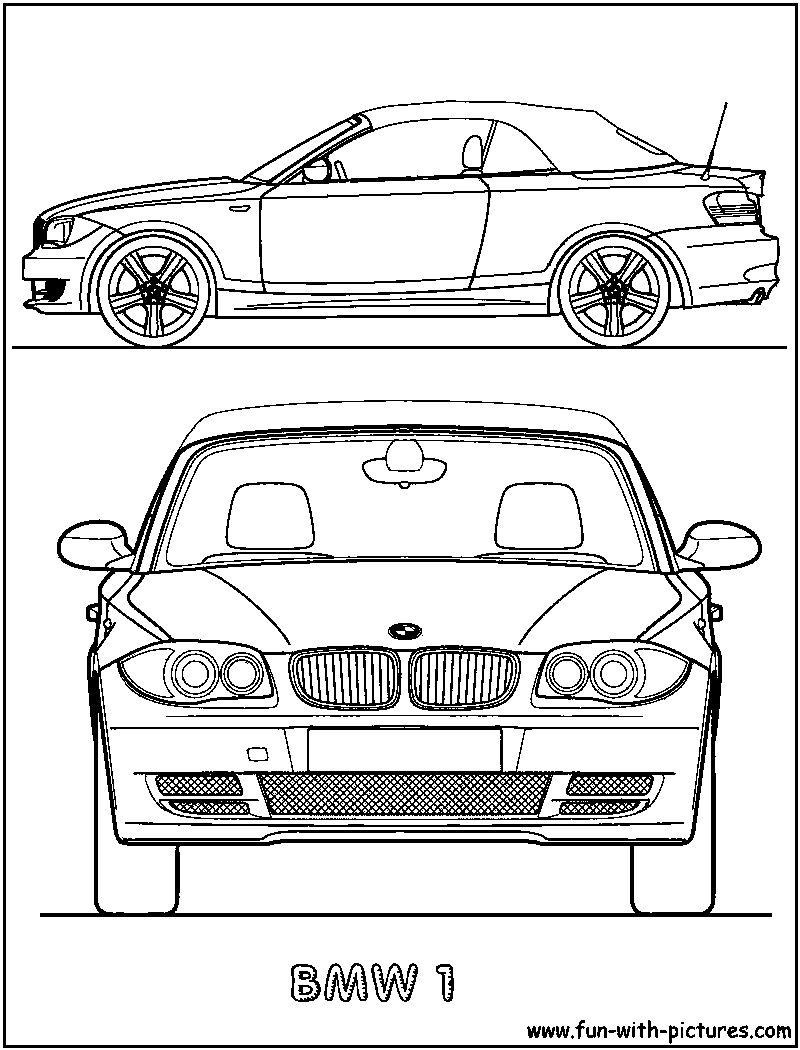 Bmw 1 Coloring Page 
