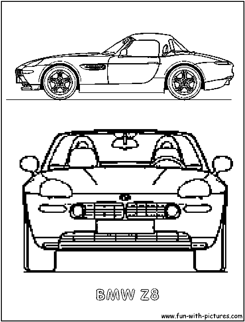 Bmw Z8 Coloring Page 