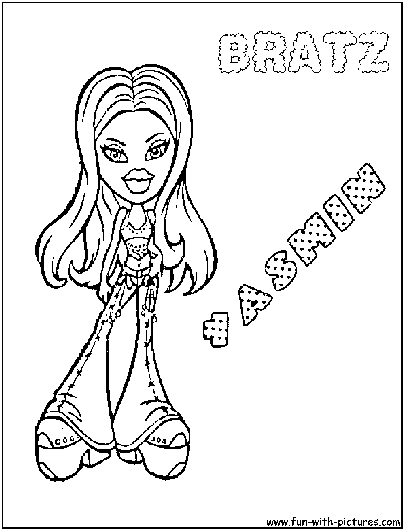 Coloring Pages  Nice Bratz Coloring Pages