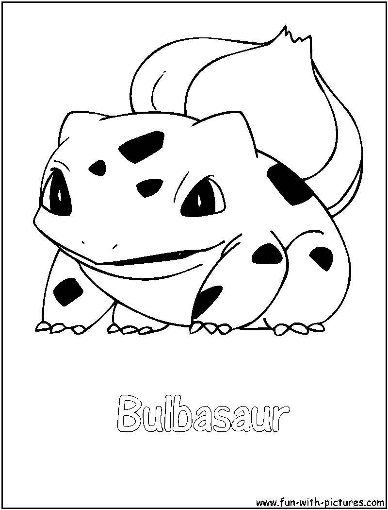 Bulbasaur Coloring Page 