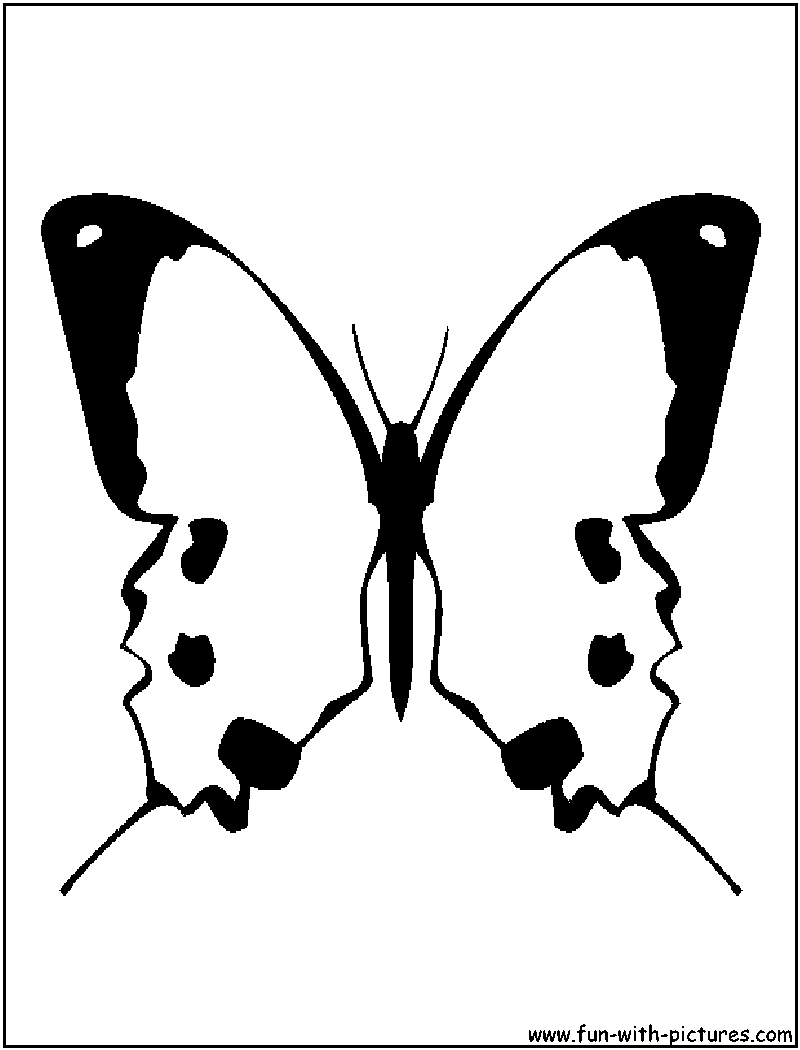 Butterfly Coloring Page 