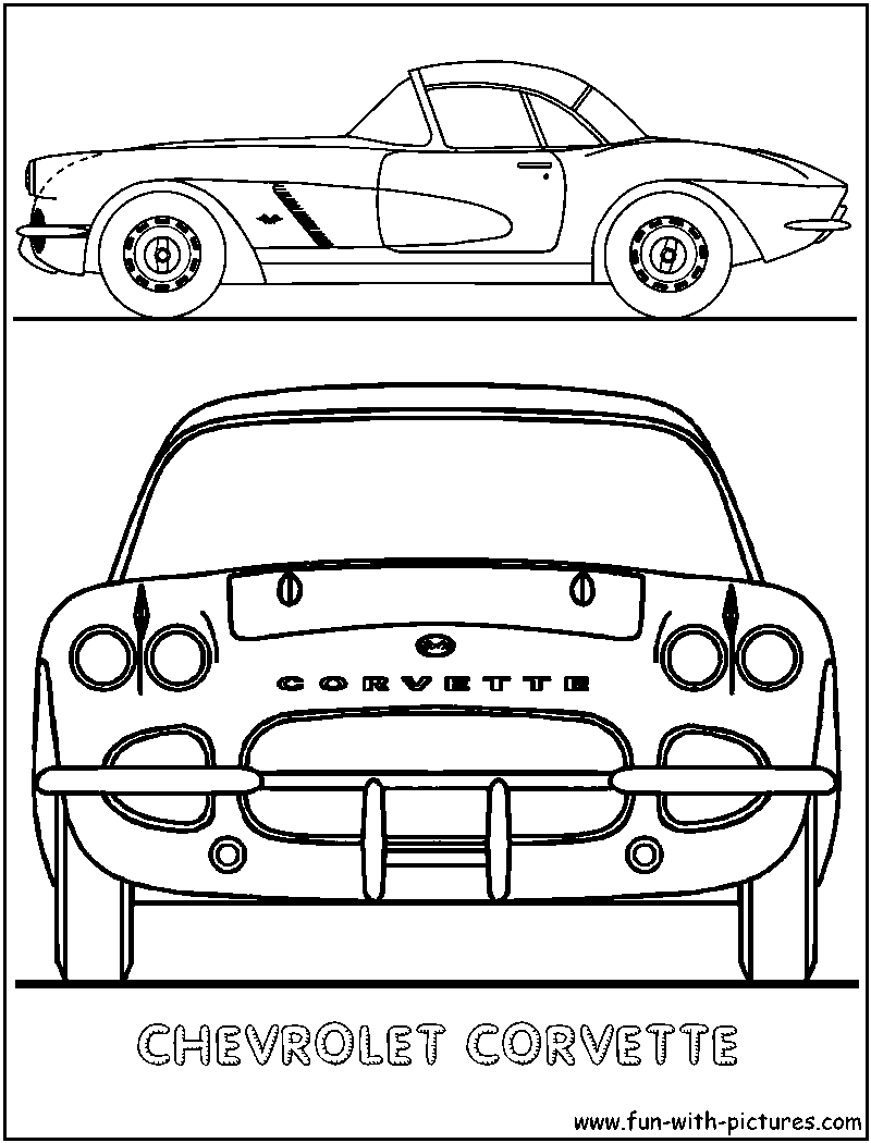 Chevrolet Corvette Coloring Page 