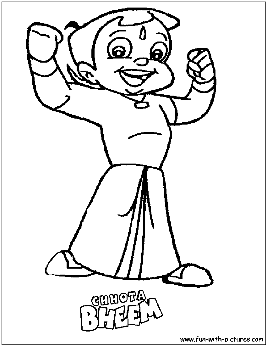 Chhotabheem Coloring Page 