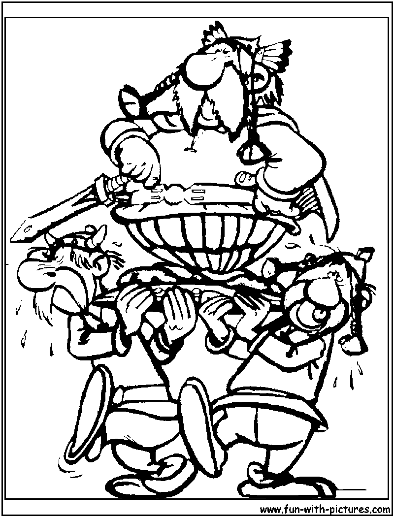 Chief Vitalstatistix Coloring Page 