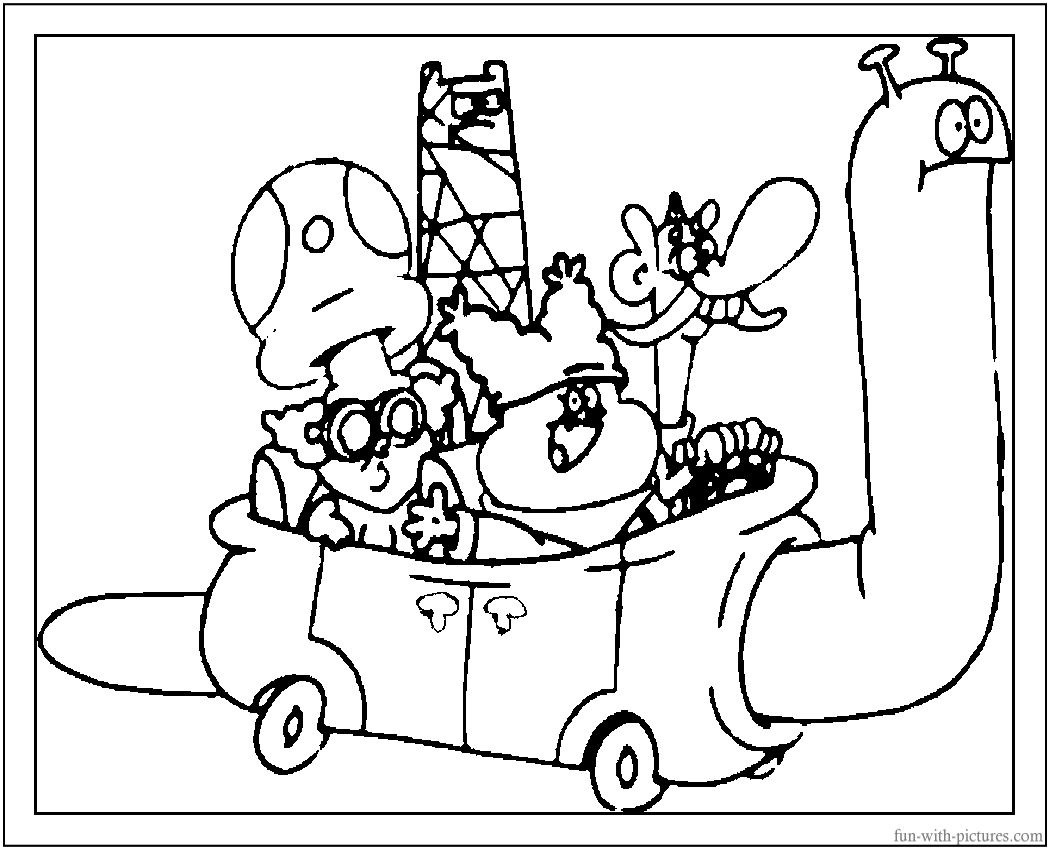 Chowder Characters Coloring Page 